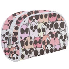 Cute Dog Seamless Pattern Background Makeup Case (large) by Vaneshart