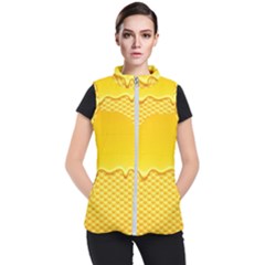 Sweet Honey Drips With Honeycomb Women s Puffer Vest by Vaneshart