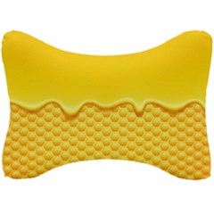 Sweet Honey Drips With Honeycomb Seat Head Rest Cushion by Vaneshart