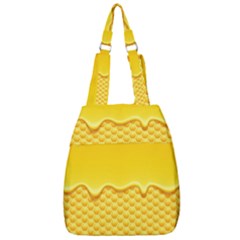 Sweet Honey Drips With Honeycomb Center Zip Backpack