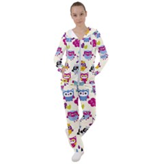 Funny Colorful Owls Women s Tracksuit by Vaneshart