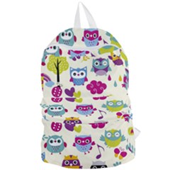 Funny Colorful Owls Foldable Lightweight Backpack by Vaneshart