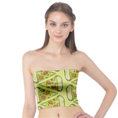 Pizza Fast Food Pattern Seamles Design Background Tube Top by Vaneshart