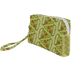 Pizza Fast Food Pattern Seamles Design Background Wristlet Pouch Bag (small) by Vaneshart