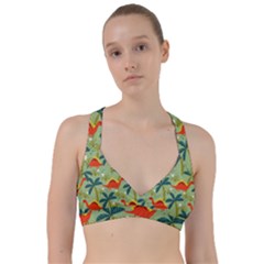 Cute Colorful Dinosaur Seamless Pattern Sweetheart Sports Bra by Vaneshart