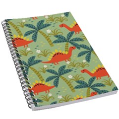 Cute Colorful Dinosaur Seamless Pattern 5 5  X 8 5  Notebook by Vaneshart