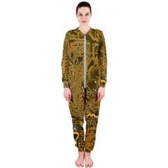 Pcb Printed Circuit Board Onepiece Jumpsuit (ladies)  by Vaneshart