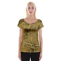 Pcb Printed Circuit Board Cap Sleeve Top by Vaneshart