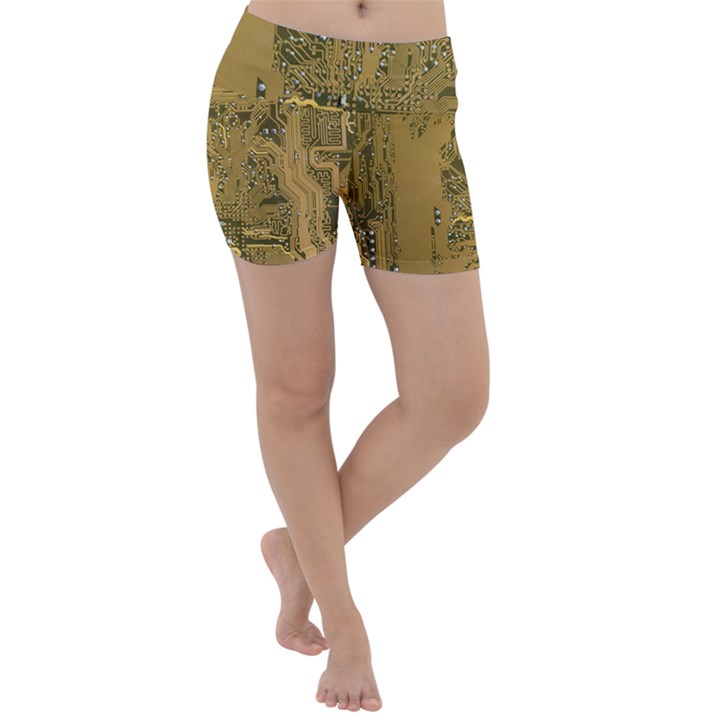 Pcb Printed Circuit Board Lightweight Velour Yoga Shorts