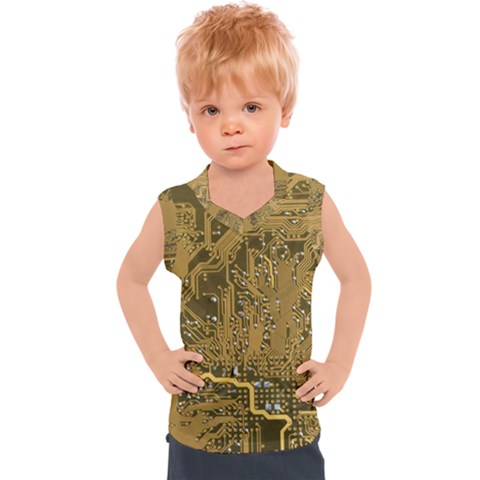 Pcb Printed Circuit Board Kids  Sport Tank Top by Vaneshart