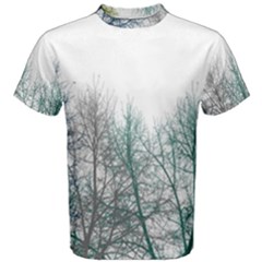 Multicolor Graphic Botanical Print Men s Cotton Tee