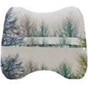 Multicolor Graphic Botanical Print Velour Head Support Cushion View2