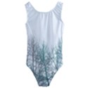 Multicolor Graphic Botanical Print Kids  Cut-Out Back One Piece Swimsuit View1