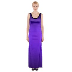 Blu Elettrico Thigh Split Maxi Dress