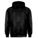 Neon Style Black And White Footprints Motif Pattern Men s Core Hoodie View1