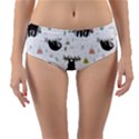 Cute sloths Reversible Mid-Waist Bikini Bottoms View3