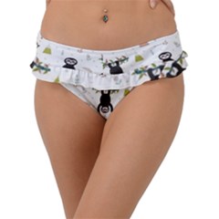 Cute Sloths Frill Bikini Bottom by Sobalvarro