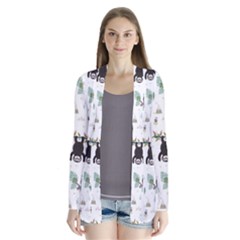 Cute Sloths Drape Collar Cardigan by Sobalvarro