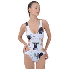 Cute Sloths Side Cut Out Swimsuit by Sobalvarro