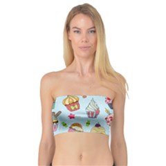 Cupcake Doodle Pattern Bandeau Top by Sobalvarro