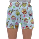 Cupcake Doodle Pattern Sleepwear Shorts View1