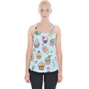 Cupcake Doodle Pattern Piece Up Tank Top View1