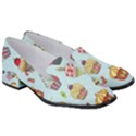 Cupcake Doodle Pattern Women s Classic Loafer Heels View3