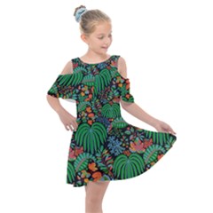 14 Kids  Shoulder Cutout Chiffon Dress by Sobalvarro