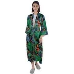 14 Maxi Satin Kimono