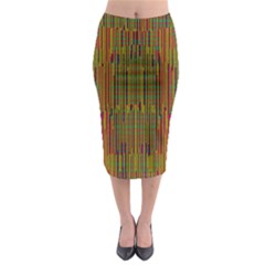 Colors From The Sea Decorative Midi Pencil Skirt by pepitasart