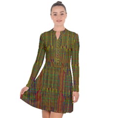 Colors From The Sea Decorative Long Sleeve Panel Dress by pepitasart