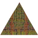 Colors From The Sea Decorative Wooden Puzzle Triangle View1