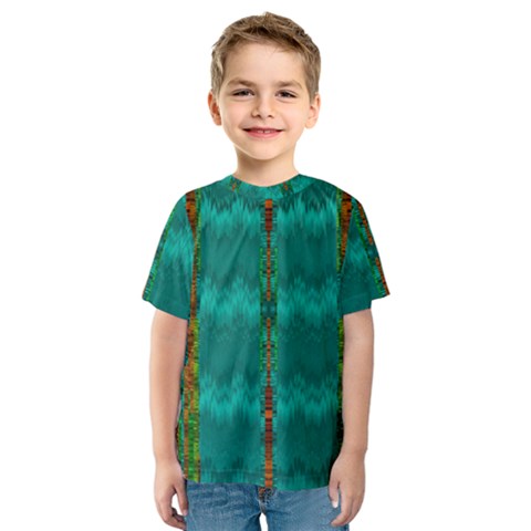 Shimmering Colors From The Sea Decorative Kids  Sport Mesh Tee by pepitasart