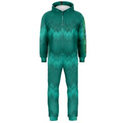 Shimmering Colors From The Sea Decorative Hooded Jumpsuit (men)  by pepitasart