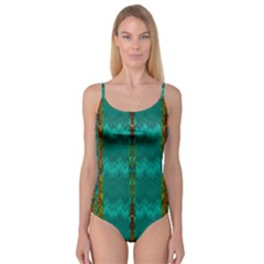 Shimmering Colors From The Sea Decorative Camisole Leotard  by pepitasart