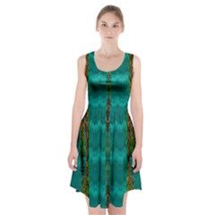 Shimmering Colors From The Sea Decorative Racerback Midi Dress by pepitasart