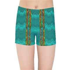 Shimmering Colors From The Sea Decorative Kids  Sports Shorts by pepitasart