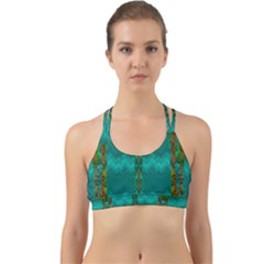 Shimmering Colors From The Sea Decorative Back Web Sports Bra by pepitasart