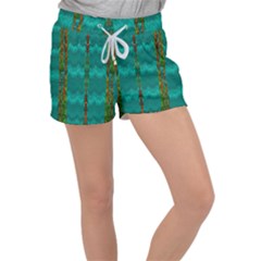 Shimmering Colors From The Sea Decorative Velour Lounge Shorts by pepitasart