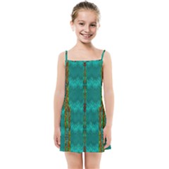 Shimmering Colors From The Sea Decorative Kids  Summer Sun Dress by pepitasart