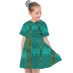 Shimmering Colors From The Sea Decorative Kids  Sailor Dress by pepitasart