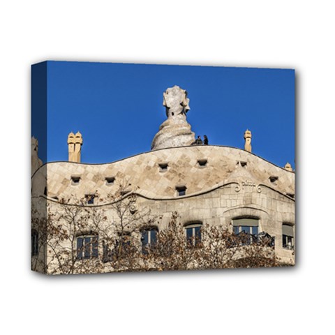 Gaudi, La Pedrera Building, Barcelona - Spain Deluxe Canvas 14  X 11  (stretched)