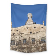 Gaudi, La Pedrera Building, Barcelona - Spain Medium Tapestry by dflcprintsclothing