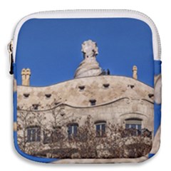 Gaudi, La Pedrera Building, Barcelona - Spain Mini Square Pouch by dflcprintsclothing