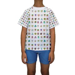 All The Aliens Teeny Kids  Short Sleeve Swimwear