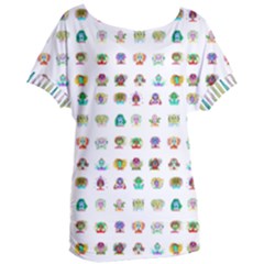 All The Aliens Teeny Women s Oversized Tee