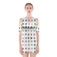 All The Aliens Teeny Shoulder Cutout One Piece Dress