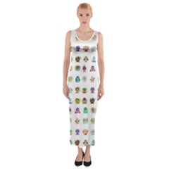 All The Aliens Teeny Fitted Maxi Dress