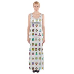 All The Aliens Teeny Thigh Split Maxi Dress