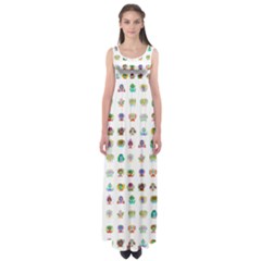 All The Aliens Teeny Empire Waist Maxi Dress